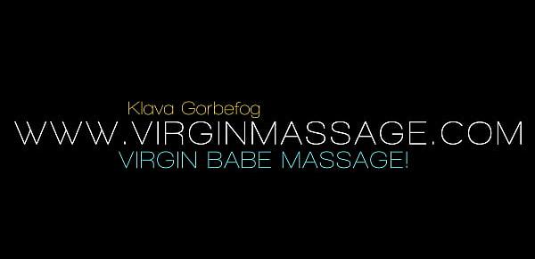  Klava virgin tight babe is massaged